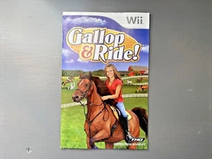 Libro de instrucciones Gallop & Ride (Nintendo Wii) solo manual  - Imagen 1 de 6