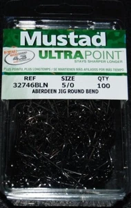 100 ganchos plantilla de 90 grados Mustad 32746BLN - talla 5/0 - ULTRA PUNTO 90 grados níquel negro - Imagen 1 de 2