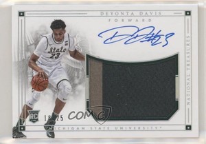 2016 National Treasures Collegiate Silver /25 Deyonta Davis #110 Rookie Auto RC