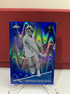 2021 Topps Chrome Tennis Margaret Smith Court Blue Wave #/99 HOF