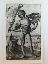 Kupfertiefdruck v. 1918. Der Fähnrich. Albrecht Dürer (1471-1528):