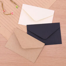 20PCS Classical White Black Kraft Blank Mini Paper Window Envelopes Wedding