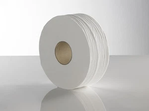 Valuex Jumbo Toilet Rolls 2 Ply 76Mm Core L 300M White Pack 6 - MJ30076R - Afbeelding 1 van 1