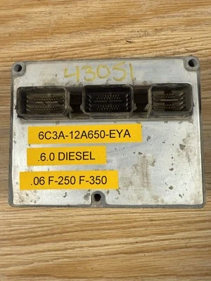 Ford F250 F350 2006 6,0 L PCM ECM ECU motor computador 6C3A-12A650-EYA Foto 1 de 2