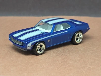 CHEVY CAMARO SS REAL RIDERS EDICIÓN LIMITADA HOT WHEELS PHIL'S GARAGE AZUL '69 CHASE Foto 1 de 4
