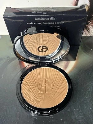 NIB Giorgio Armani ~ 100 SUN KISSED SAND ~ Luminous Silk Bronzer 18g .63oz - Image 1 of 4