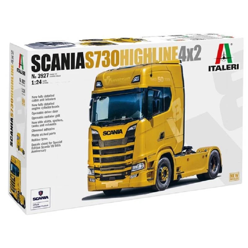 ITALERI SCANIA S730 Highline 4x2 da assemblare e verniciare 1/24 ITA3927