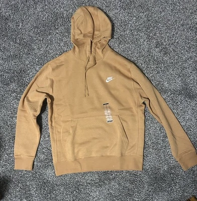 Nike Polar Pullover Sudadera con Capucha Ropa Deportiva Club Marrón Tostado BV2654-224 Para hombres M Nuevo con Etiquetas Foto 1 de 4