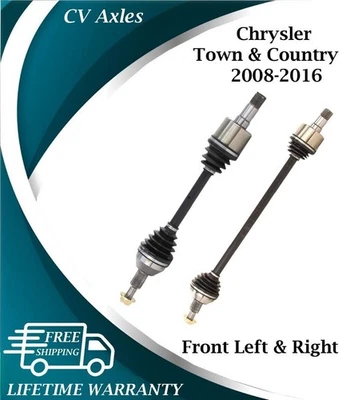 Nuevos ejes CV delanteros OE para Chrysler Town & Country 2008-2016 garantía de por vida Foto 1 de 4