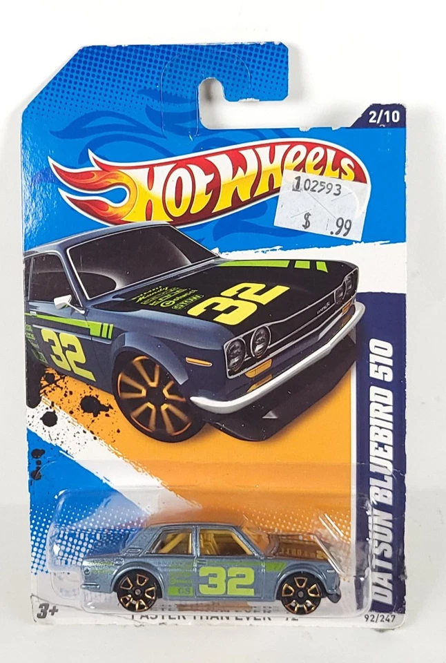 Hot Wheels FTE Faster Than Ever Datsun Bluebird 510 gris Foto 1 de 1