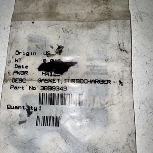 CUMMINS GASKET,TURBOCHARGER 3899343 - Bild 1 von 2