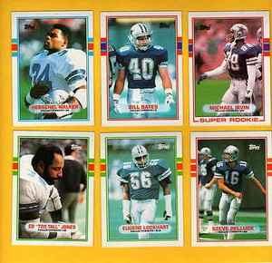 1989 Topps Dallas Cowboys Set MICHAEL IRVIN NATE NEWTON BILL BATES ED JONES