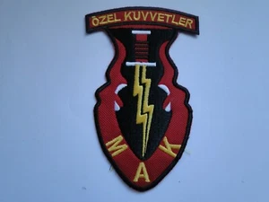 Aufnäher der Turkey Special Forces MAK  gelb-rot ca 10x 6 cm - Picture 1 of 1