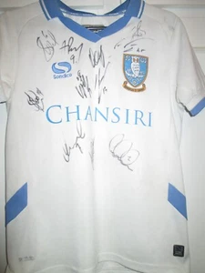 Sheffield Wednesday 2016-2017 signiertes drittes Fußballshirt Squad COA WAWAW 44927 - Bild 1 von 4