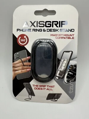 Anillo de teléfono y soporte de escritorio AXISGRIP compatible con montaje magnético 360° #7972BLK nuevo Foto 1 de 2