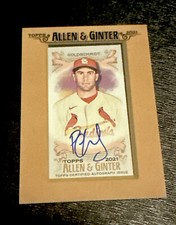 2021 Topps Allen & Ginter Paul Goldschmidt framed mini FMA-PG Auto Cardinals