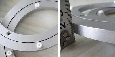 Tocadiscos con rodamiento Lazy Susan redondo de aluminio herrajes para el hogar de 400 mm de 16""  Foto 1 de 4