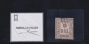 1859 " Romagne " 8bai Rosa Gebraucht Gut Marginato. Ich Stornieren Posthum ( - Picture 1 of 1