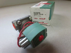 ASCO RED-HAT 8210G87MO SOLENOID VALVE 110/120 50/60 1/2" 2W NC - NEW SURPLUS - Picture 1 of 8