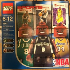 Lego NBA Minifigures Set 3561: A. Walker Celtics, T. Parker Spurs, Shaq Lakers