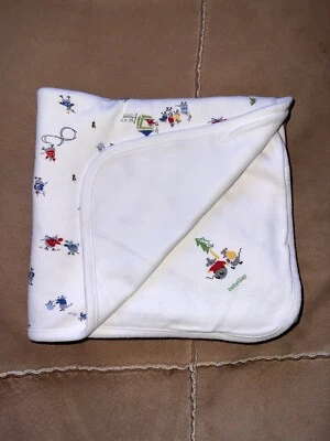 BABY GAP ВИНТАЖНОЕ ОДЕЯЛО ДЛЯ КАТАНИЯ НА КОНЬКАХ МЫШЕЙ ГОРЯЧИЙ ШОКОЛАД 08-2000 30x36"" - Изображение 1 из 4