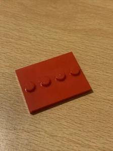 Lego Ninjago Red Tile, Modified 3x4 with 4 Studs in Center Part 88646 Rare!!! - Picture 1 of 1