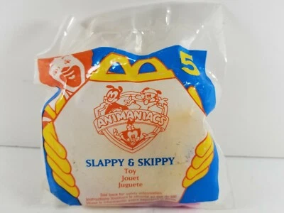 Juguete de personaje Happy Meal Animaniacs Slappy and Skippy McDonalds 1994 sellado Foto 1 de 2