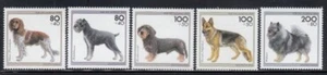 GERMANY Munsterlander, Schnauzer, Dachsund, German Shepard & Wolf Spitz MNH set - Picture 1 of 1