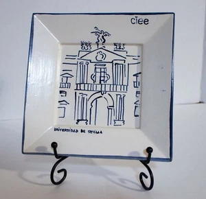 "Plato/Tazón/Cenicero Decorativo Cerámica Universidad de Sevilla 7.25" ¡CIEE ÚNICO! - Imagen 1 de 5