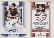 2019 Leaf Perfect Game National Showcase Blue /15 Storm Hierholzer #BA-SH1 Auto