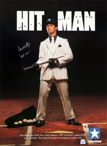 Don Mattingly Hitman poster Vintage Reproduction METAL SIGN 8 x 12 - Picture 1 of 1