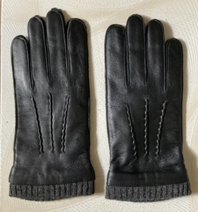 EGSSHOP - MEN'S SMALL - Warm LINED Genuine Leather Gloves - Picture 1 of 6