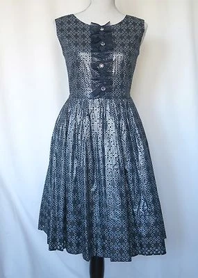 $500 Vestido MANOUSH AZUL BRILLANTE, PLISADO, algodón, para mujer talla 36 (FR), 4 (EE. UU.) Foto 1 de 4