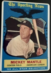 1996 Topps Hamilton Collection PORCELAIN 1959 Mickey Mantle #564 - Picture 1 of 2