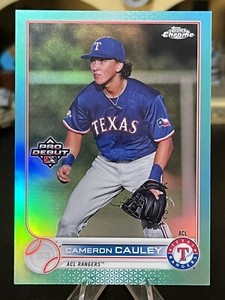 2022 Topps Chrome Pro Debut Aqua Refractor #PDC148 Cameron Cauley RC Rookie Card