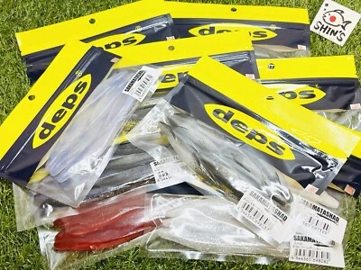 Deps Sakamata Shad 5" Fishing Soft Plastic Fluke Jerkbait JDM [From 23 Colors] - Image 1 of 2