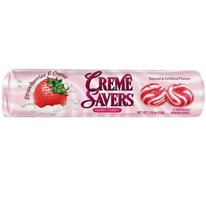 Creme Savers (Strawberries & Creme) | Classic Candy (1 Roll) - Picture 1 of 2