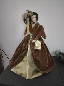 Franklin bambola Scarlett O'Hara porcellana cimelio come nuova Via col vento 21,5" - Foto 1 di 3