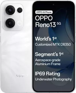 OPPO Reno13 5G-Factory Unlocked Dual SIM-8GB RAM 256GB STORAGE-GLOBAL-WHITE - Picture 1 of 16