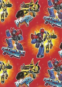 Transformers Light Speed Wrapping Paper - Picture 1 of 1