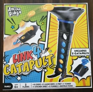 New LINK 4 CATAPULT Game - Includes 2 Catapults - 2 Players - Picture 1 of 2