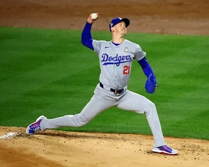 8x10 Photo WALKER BUEHLER Los Angeles Dodgers 2024 World Series Champions - Picture 1 of 1