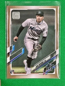 2021 Topps Update Jose Devers Gold #0434/2021 RC Rookie Card Miami Marlins - Picture 1 of 3