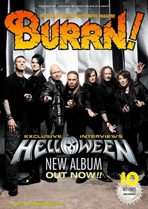 BURRN Oct 2025 cover- HELLOWEEN Japanese Heavy Music magazine Japan - Picture 1 of 1