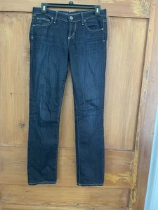 Jeans donna Citizens Of Humanity Ava lavaggio scuro vita bassa gamba dritta 26 - Foto 1 di 15