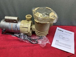 1HP Above Ground Pool Pump High Flow 4600GPH Swimming Pool CIPU 1 Horsepower NIB - Picture 1 of 8