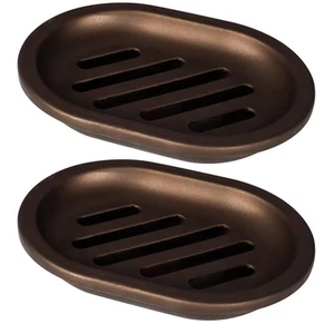 2 Pcs Soap Dish for Shower, Double Layer Draining Soap Box with Drip Tray, Pl... - Picture 1 of 7
