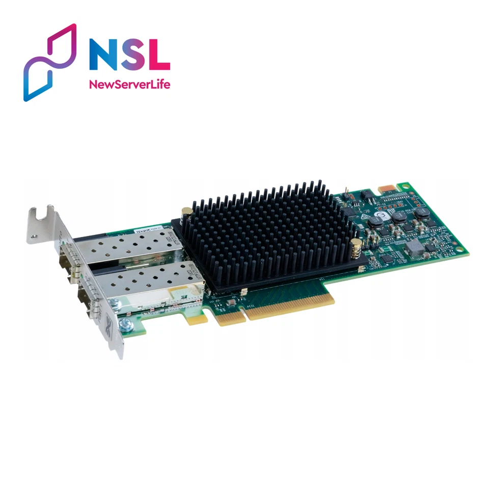 DELL Emulex HBA LPE31002 16GB FC 2-порт VGJ12 PCI-e низкий профиль - Изображение 1 из 3