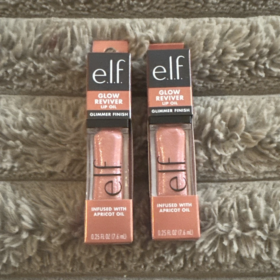 e.l.f. Glow Reviver Lip Oil Glimmer Finish PRINCESS CUT  FAST