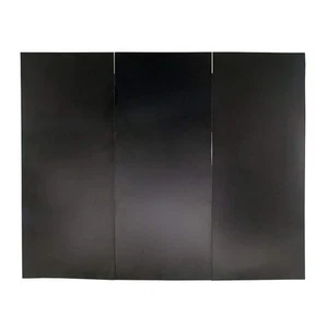 ACHLA DESIGNS 40 In. L Black 3-Panel Steel Draft Guard Cover - Picture 1 of 5